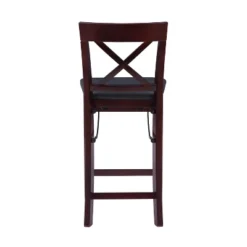Triena X Back Folding Counter Height Barstool Espresso - Linon 17 Triena X Back Folding Counter Height Barstool Espresso - Linon -Linon GUEST f50ae8b0 cb92 412d a235 73f558d7f585
