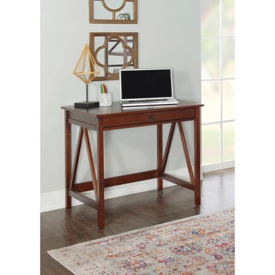 Computer Desk Tobacco - Linon 2 Computer Desk Tobacco - Linon