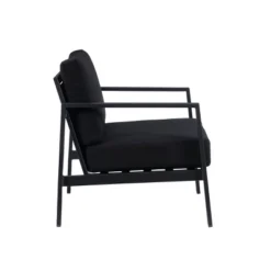 Linon Lark Aluminum Arm Chair Black -Linon GUEST fb2e04ea 9251 41b3 bf75 071cea985b9e