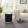Camber Round Upholstered Ottoman - Linon -Linon GUEST fbbc3d4f 9c9a 4a8a a9b5 783809dce453