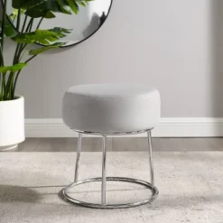 Bandi Accent Vanity Stool - Linon -Linon GUEST fc8e8b6e b818 417e 9d54 71b61637b3f7