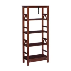 Titian 4 Shelf Bookcase - Linon -Linon GUEST fcae0d1d ee0b 43a6 bc6c 0fbaaabb345f