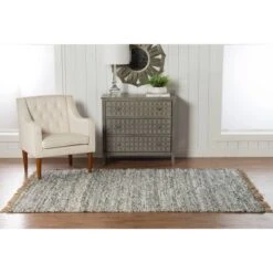 Verginia Solid Berber Reversible Flatweave Rug - Linon -Linon GUEST fd0dc593 eef0 41da 95e1 0d8d5afdf488