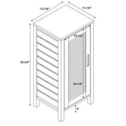 Bracken One-Door Floor Cabinet Natural - Linon -Linon GUEST fda5acc2 db46 4f99 ab8b 9414c7b66f34